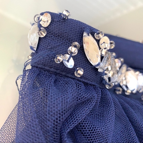 My Michelle Embellished Waist Mesh Mini Skirt 3 - Picture 8 of 8